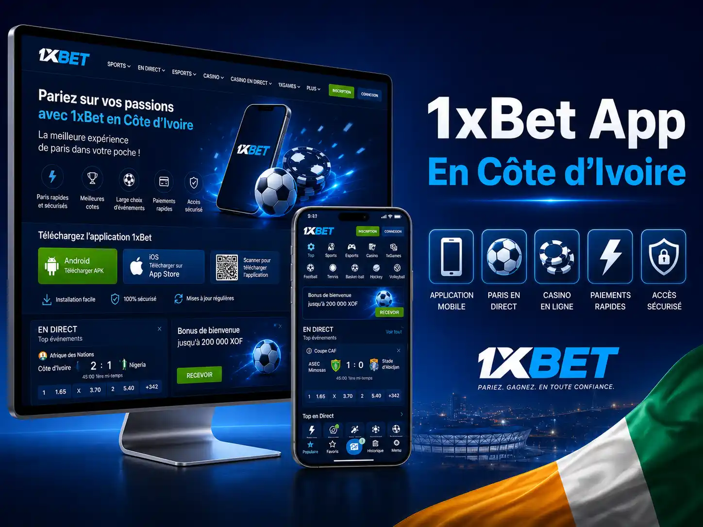 1xBet App En Côte d’Ivoire