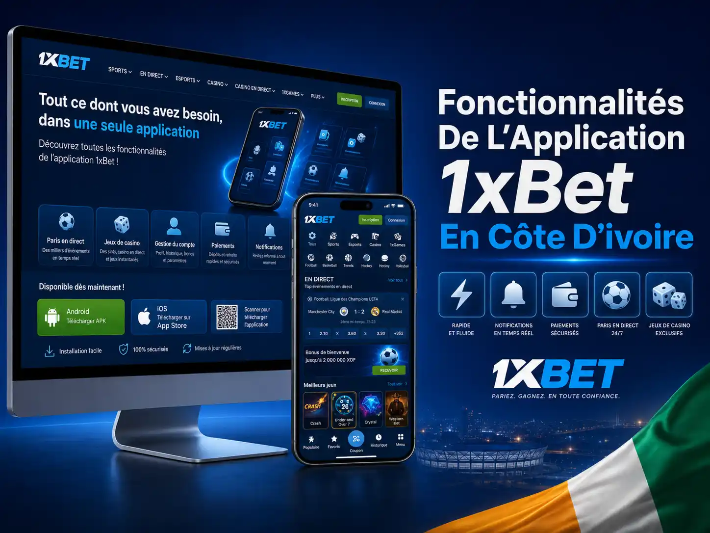 Fonctionnalités De L’Application 1xBet