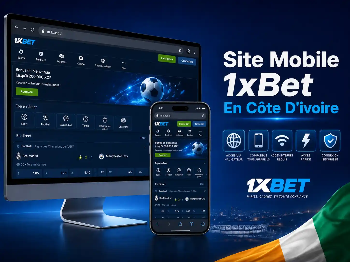 Site Mobile 1xBet